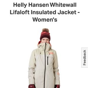 HELLY HANSEN Whitewall Lifaloft Ski Jacket Size Small